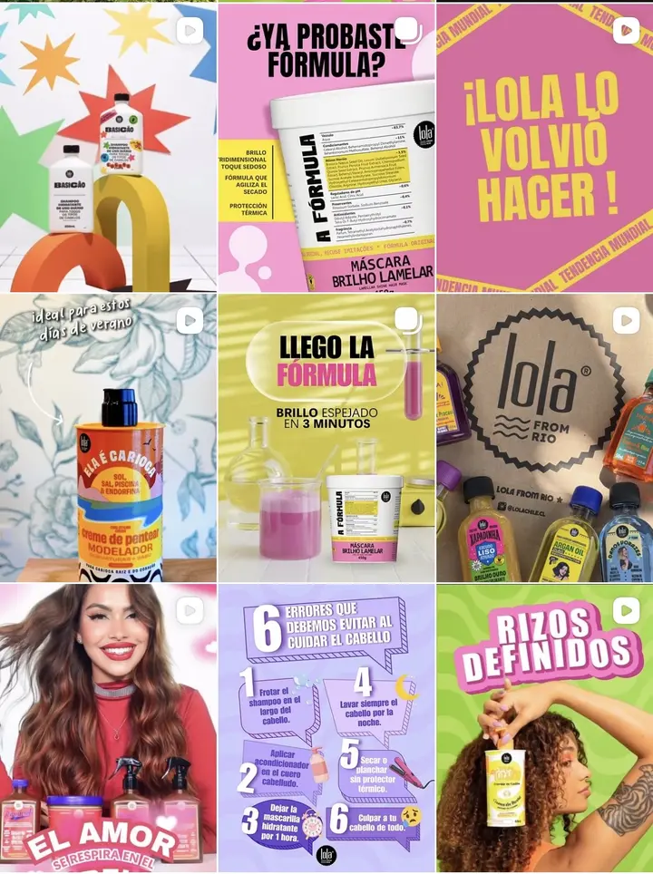 Muestra de contenido de una marca gestionada por María Daniela Arias