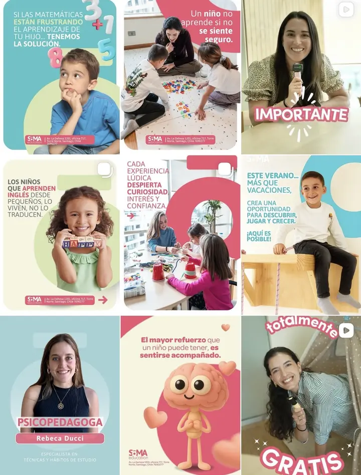 Muestra de contenido de una marca gestionada por María Daniela Arias